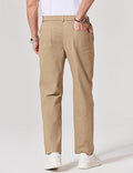 Mens Chino Pants Casual Business Dress Pants Stretch Golf Trousers with Pockets